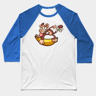 Monkey banana Baseball T-Shirt